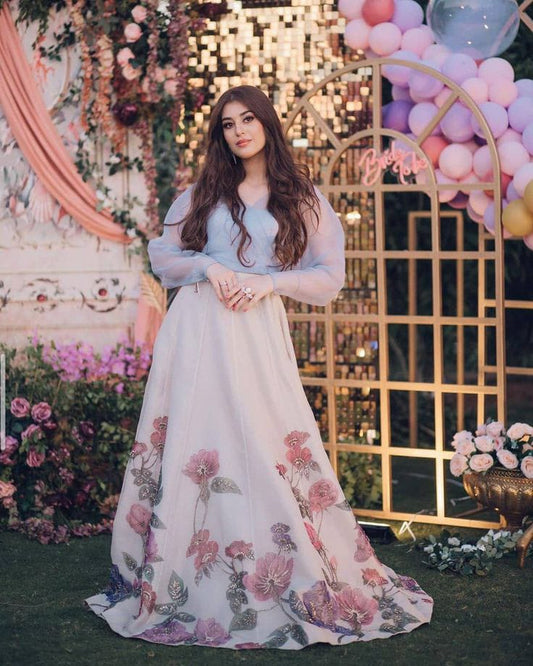 Hand Painted Lehnga Choli Heavy Embellishment