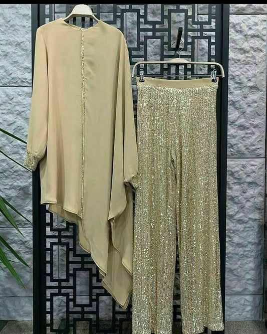 Silk 2pc Silk Shirt With Sitari Trouse